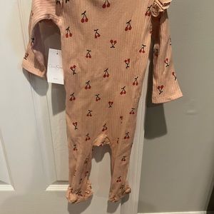 Jessica Simpson 6-9month one piece floral outfit with matching headband